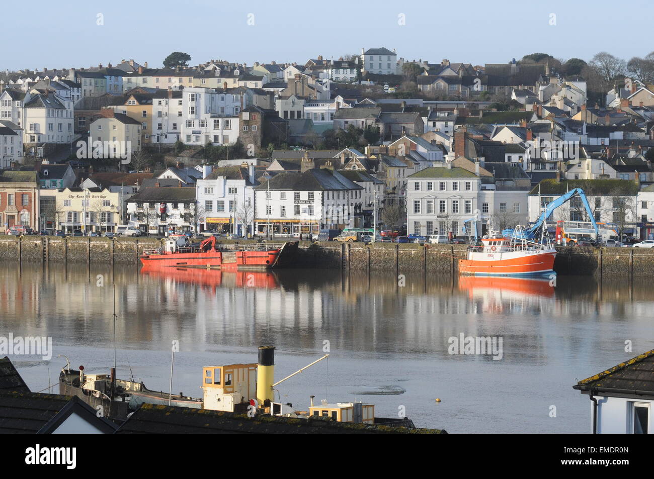 Bideford Quay Bideford North Devon from East The Water Stock Photo Alamy