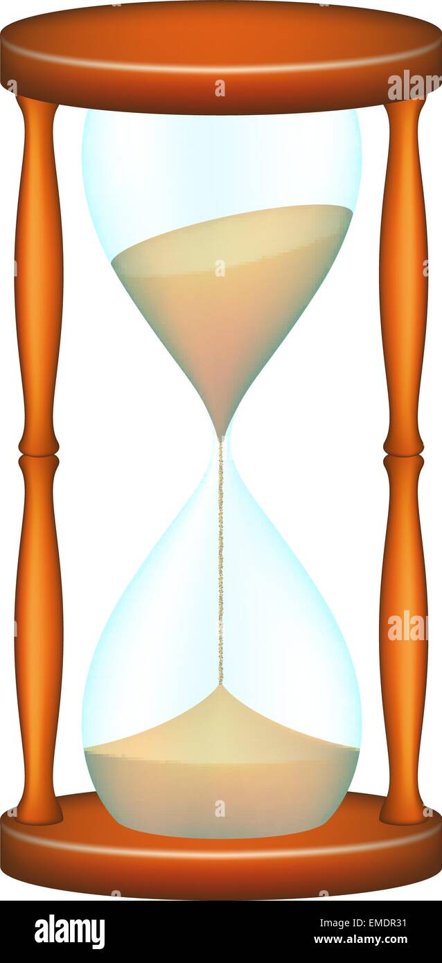 Isolated sand hourglass vector hi-res stock photography and images - Alamy