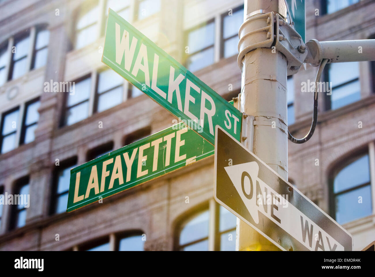 Street sign in Manhattan New York Stock Photo