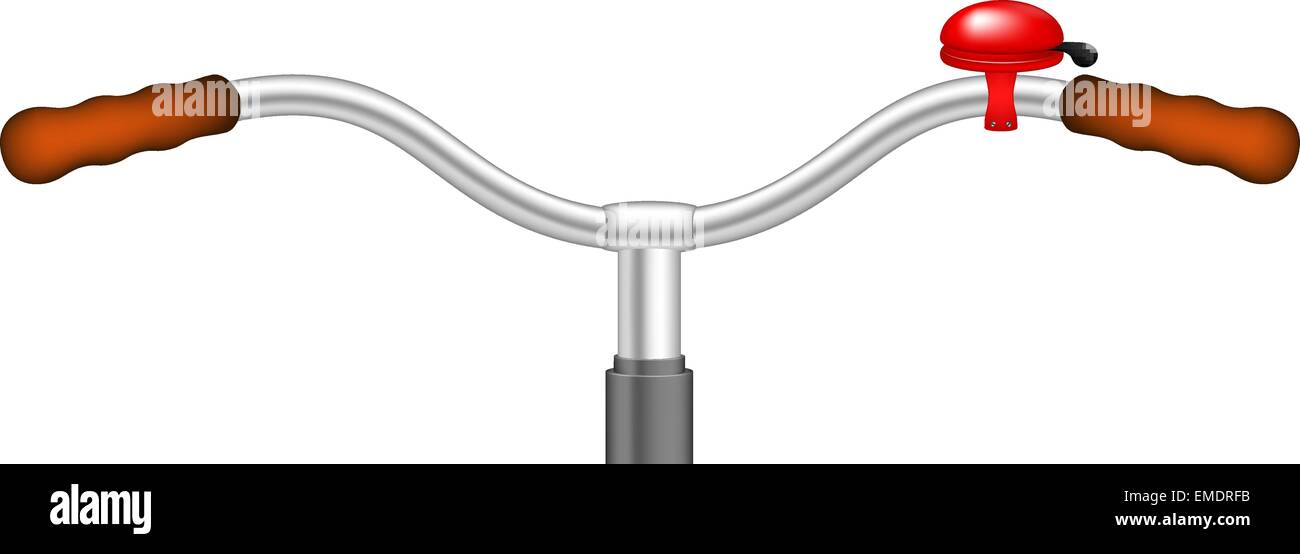 Handlebar of a bicycle Stock Vector Image & Art - Alamy