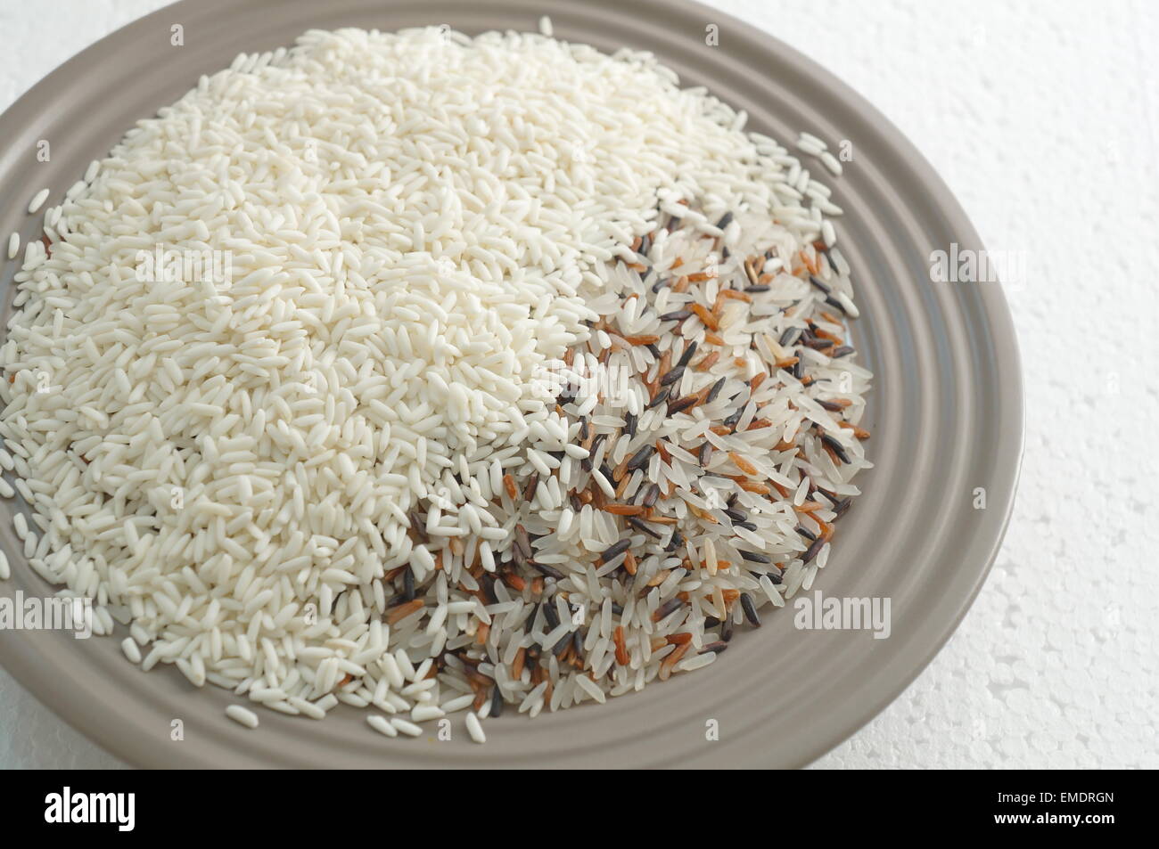 Uncooked Colored Rice rice meal food uncooked preparation color seed Stock Photo - Alamy