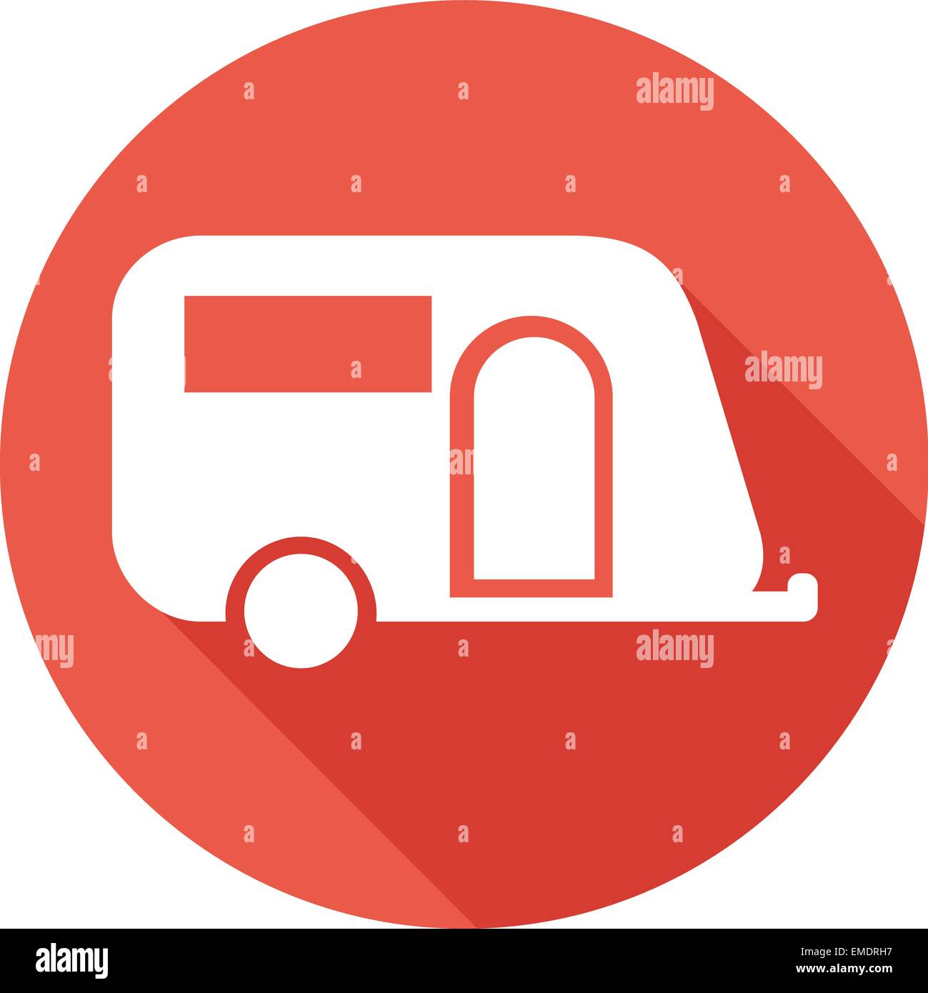 Flat caravan Stock Vector Images - Alamy