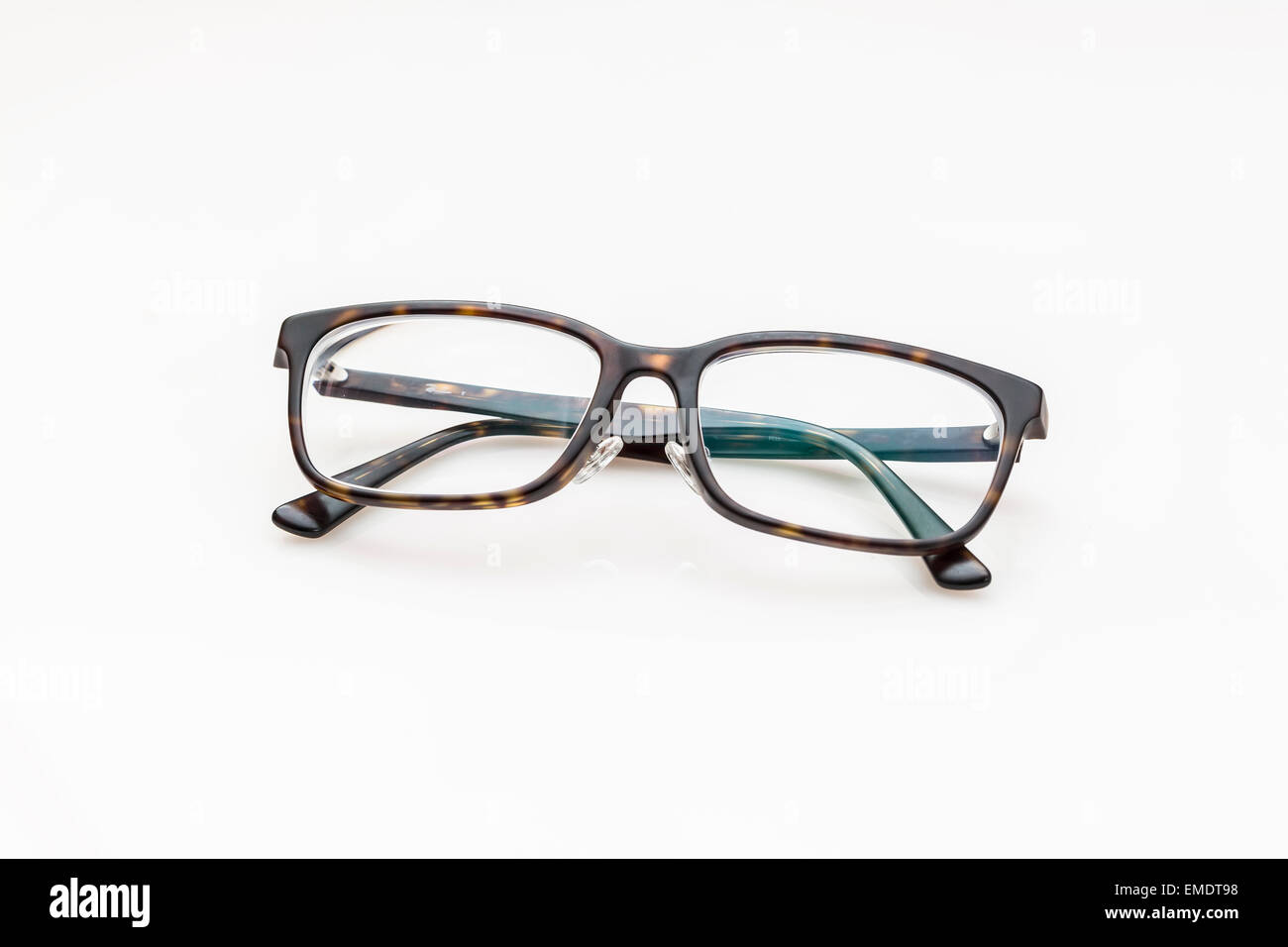 Hipster glasses isolated on white Stock Photo