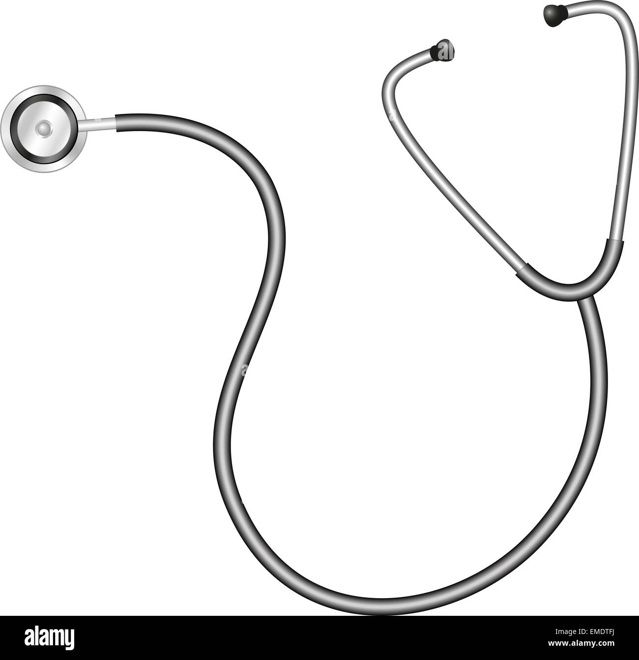 Stethoscope in gray and silver design Stock Vector Image & Art Alamy
