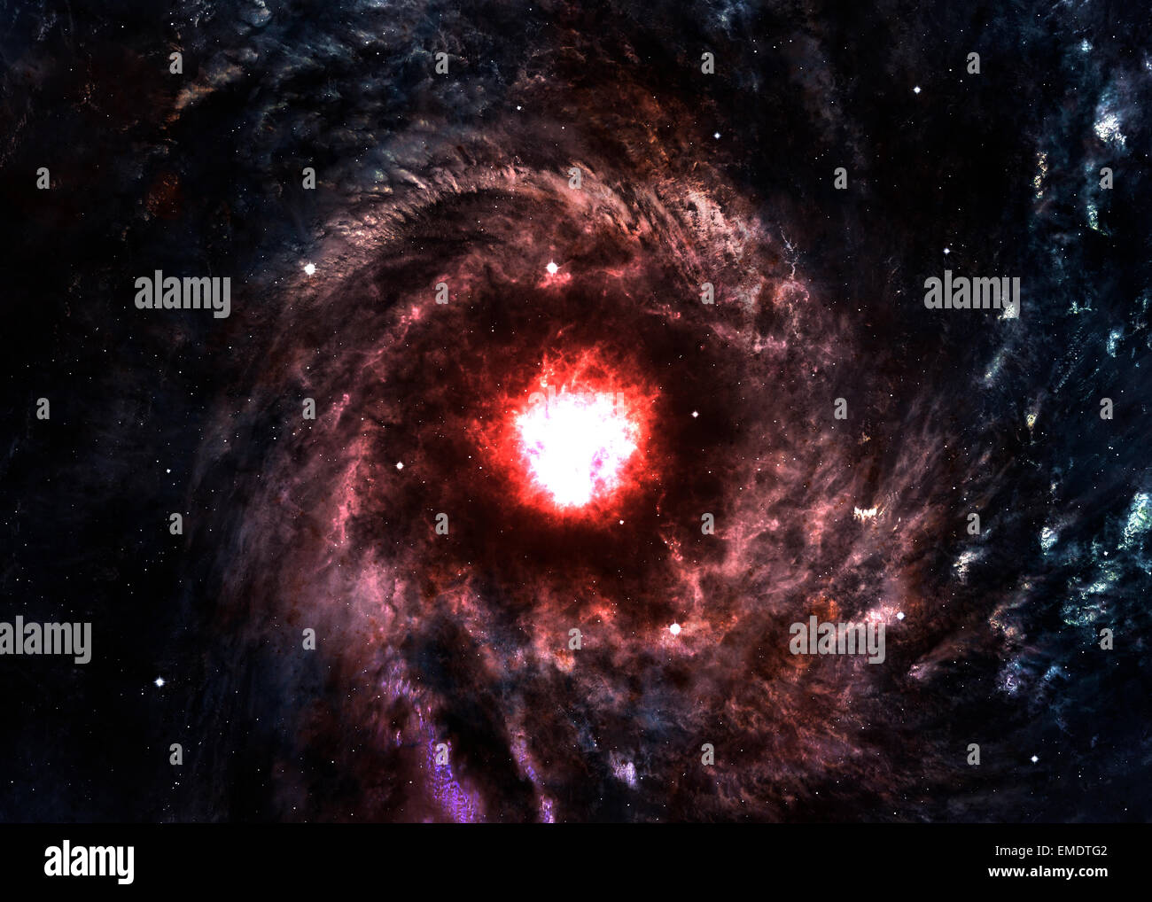 Awesome space background with the explosion of star Stock Photo - Alamy