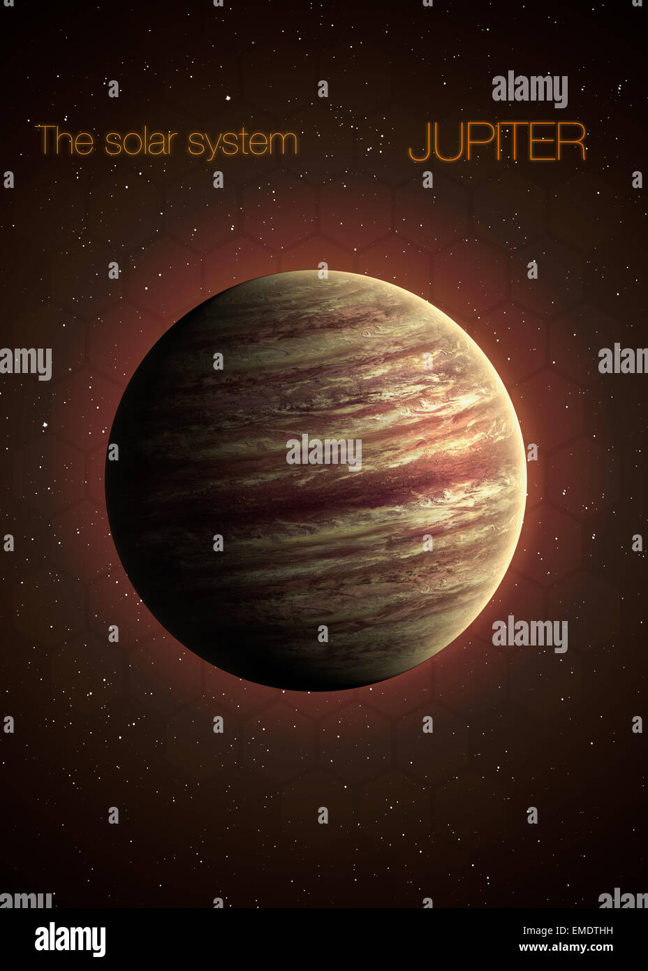 Solar System Jupiter. Elements of this image furnished by NASA