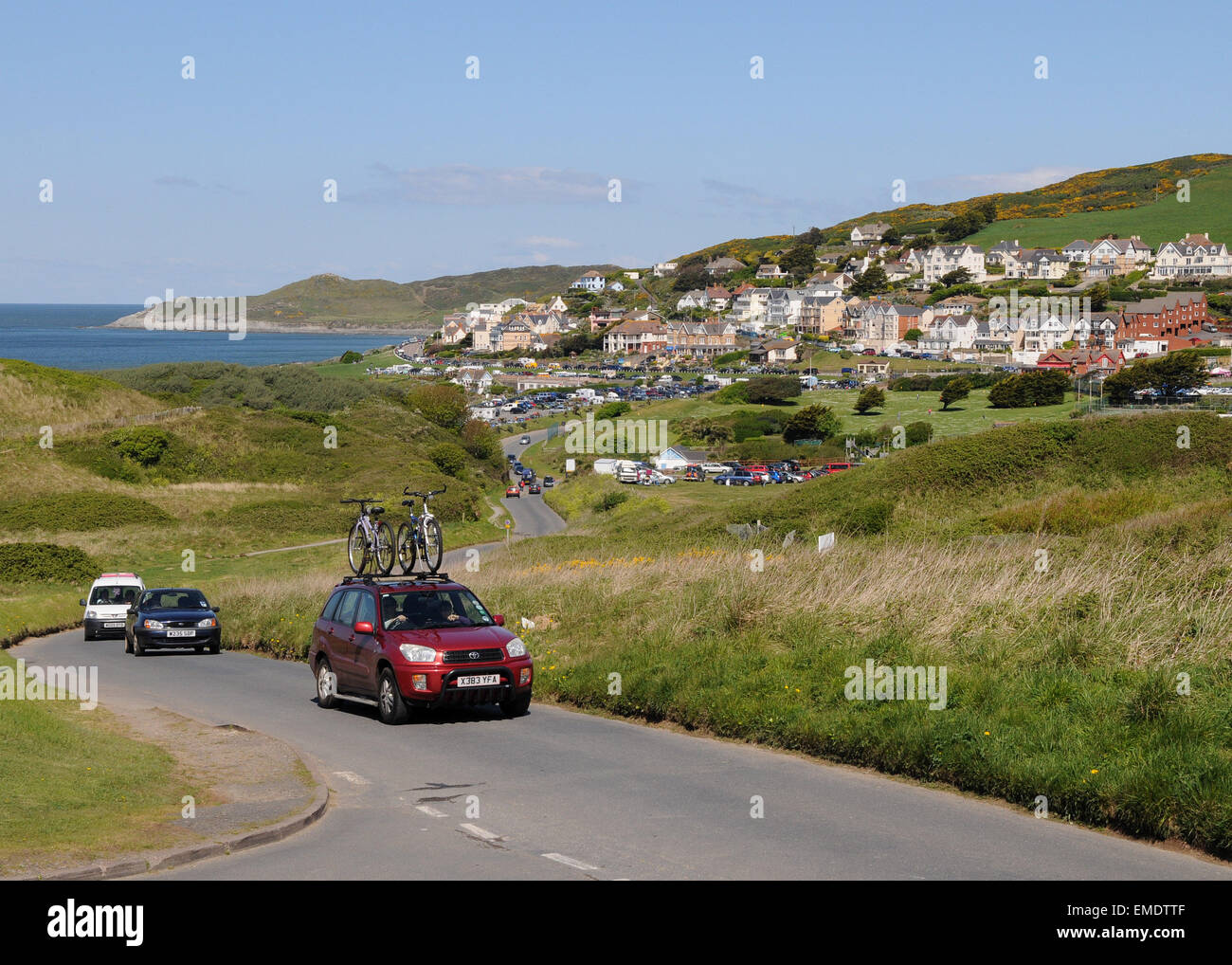 North Devon Views Marine Drive Stock Photo Alamy