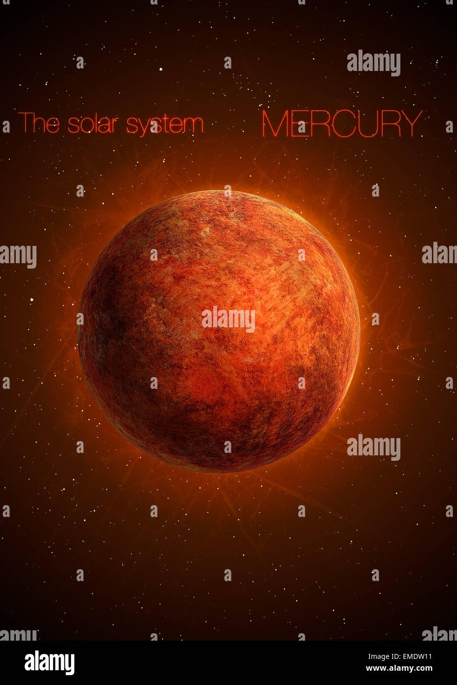 Solar System - Planet Mercury. Elements of this image furnished by NASA Stock Photo