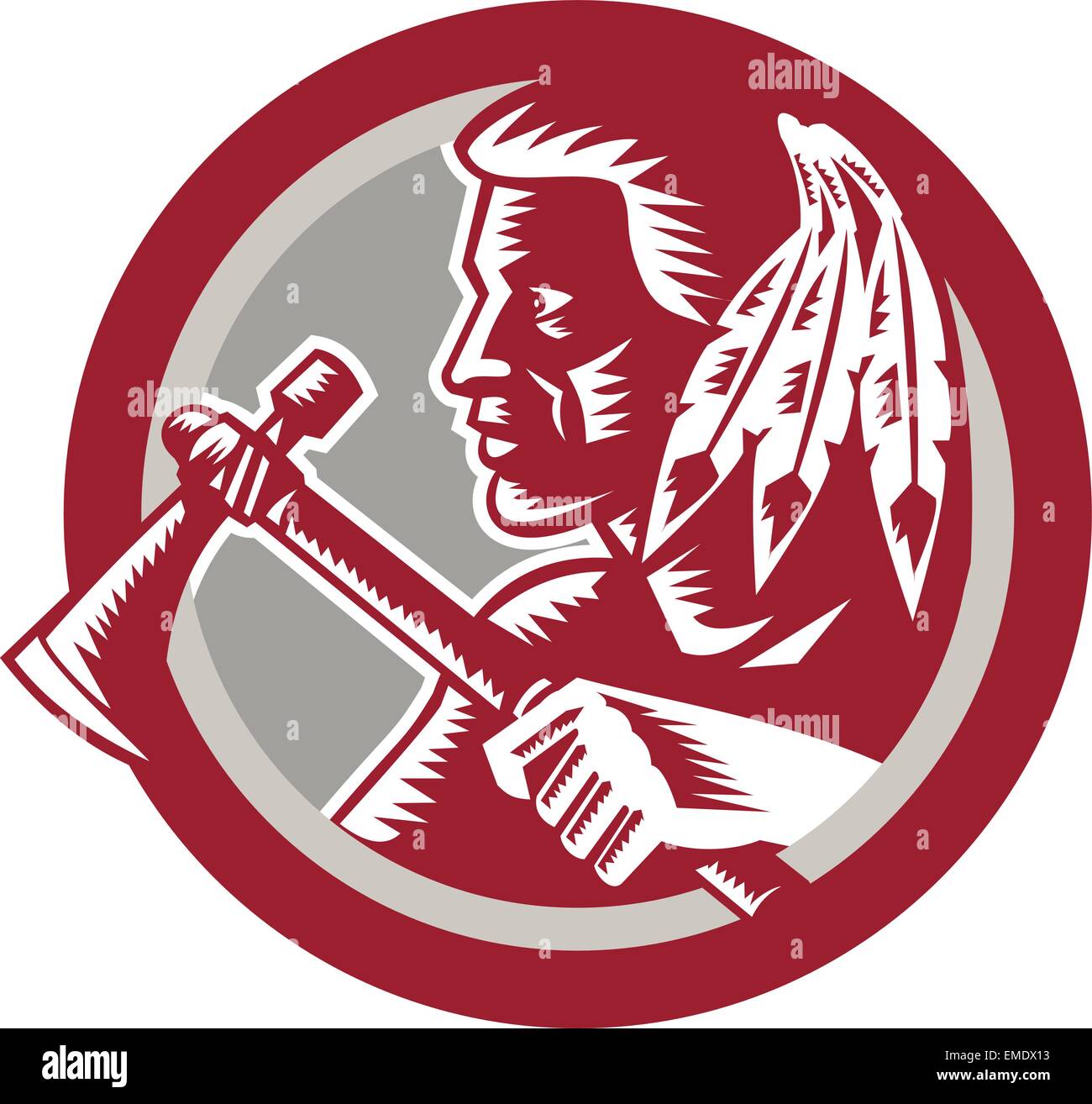 Indian Tomahawk Stock Vector Images - Alamy