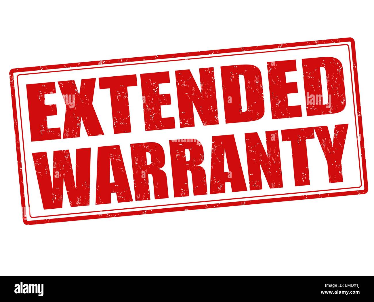 Extended warranty stamp Stock Vector