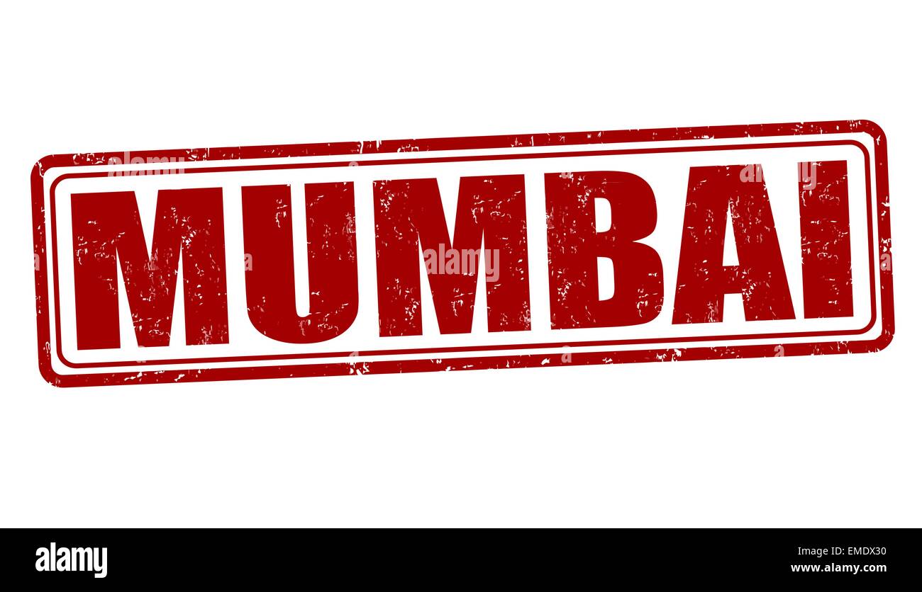 Mumbai stamp Stock Vector