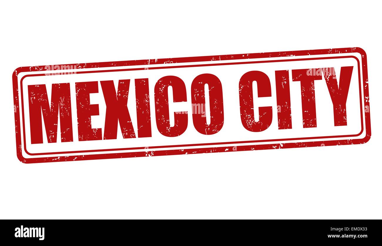 Mexico City stamp Stock Vector