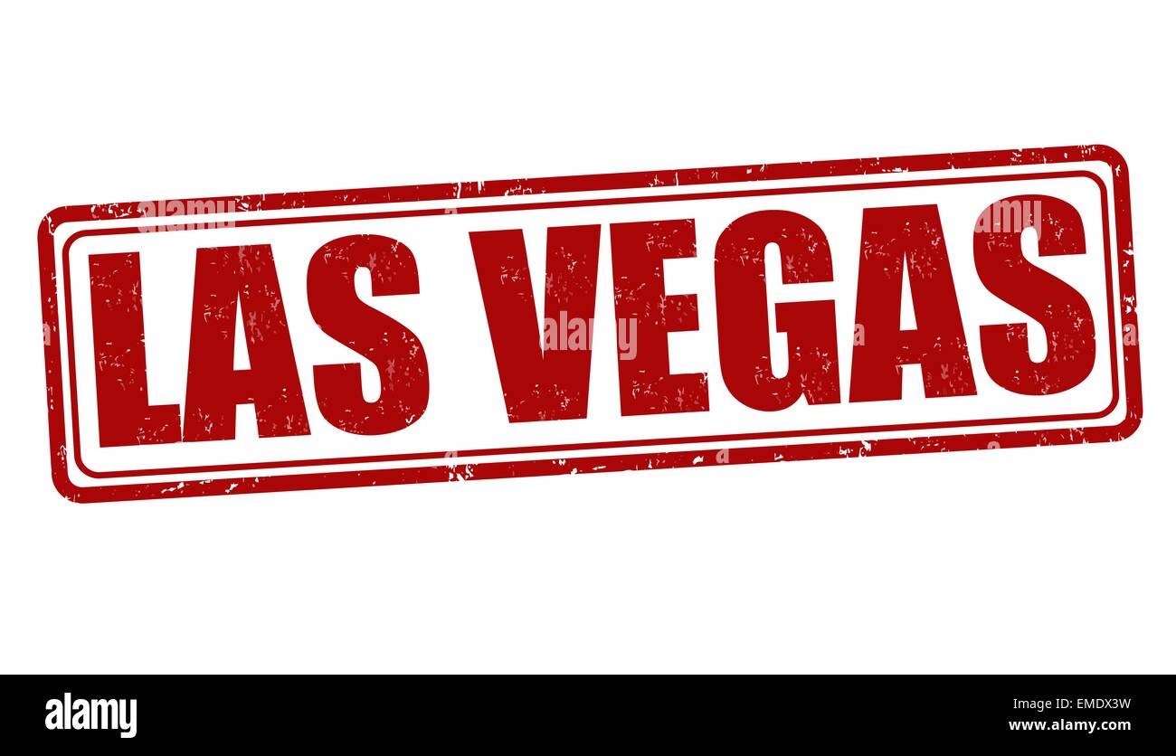 Las Vegas stamp Stock Vector