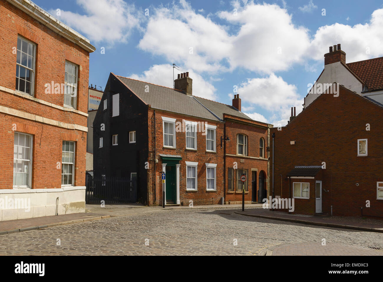 Old buildings in the Museum Quarter of Hull city centre UK Stock Photo