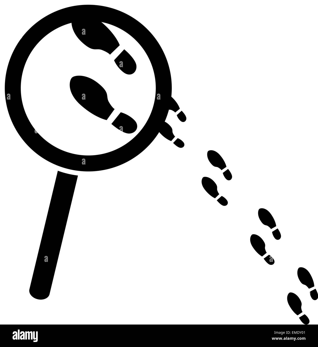 Searching for clues Stock Vector