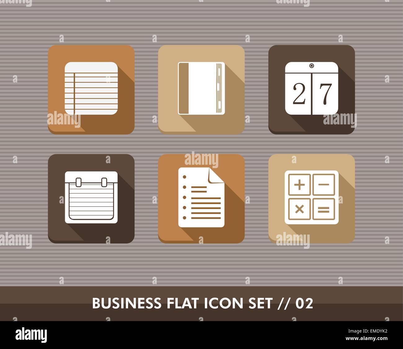 Business flat icons set Stock Vector Image & Art - Alamy