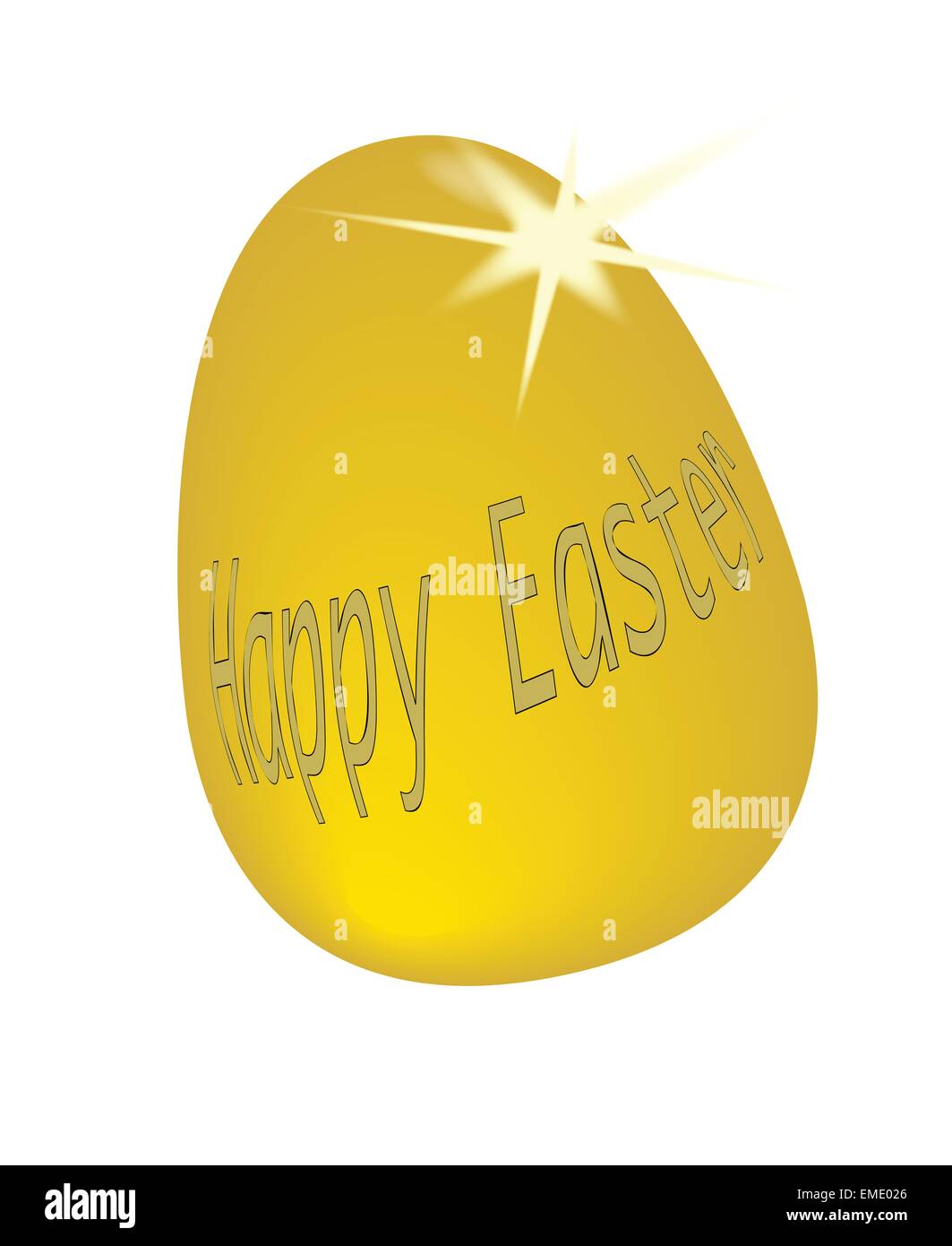 Gold Easter Egg Stock Vector Image & Art - Alamy