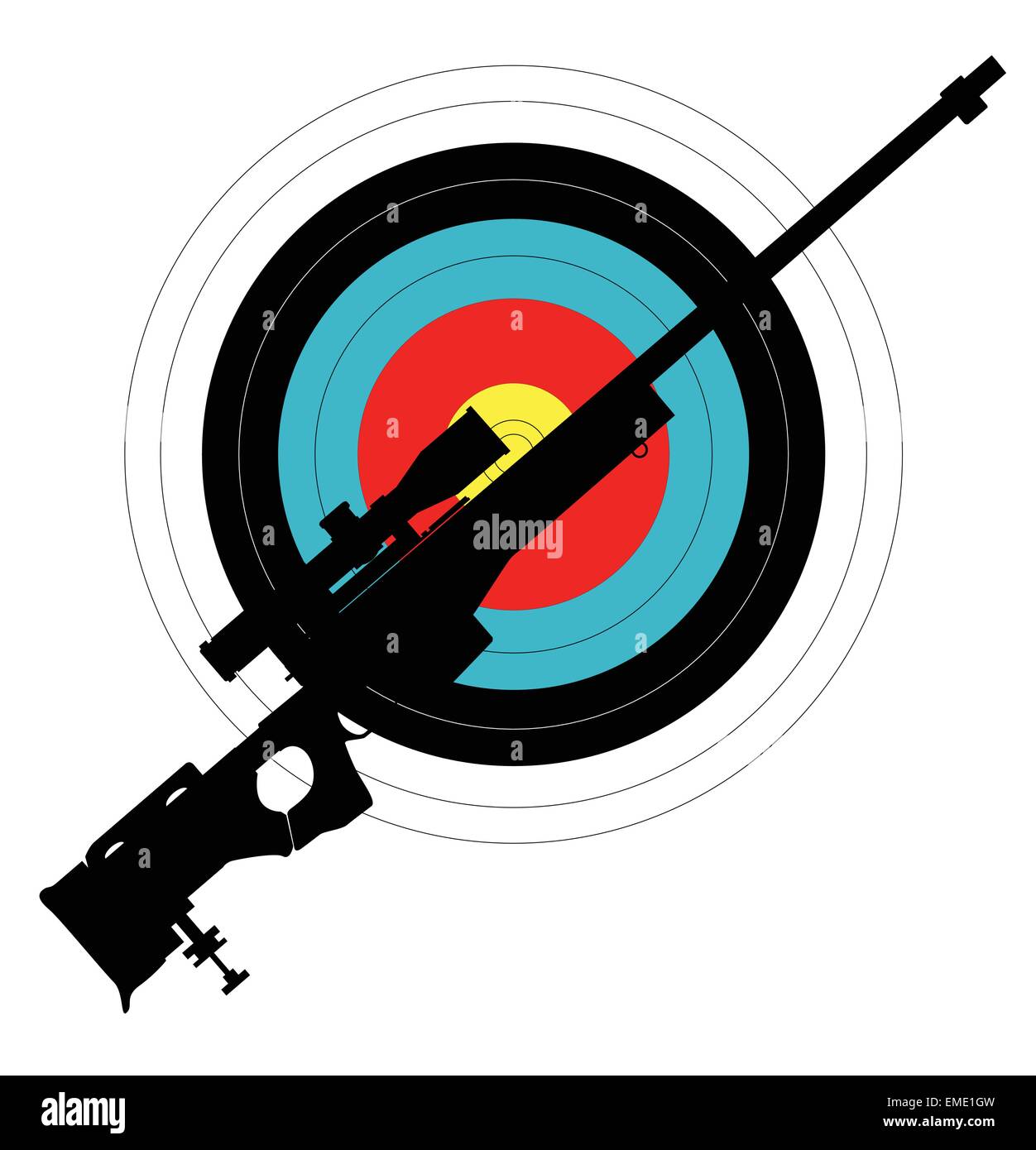 Target Shooting Stock Vector