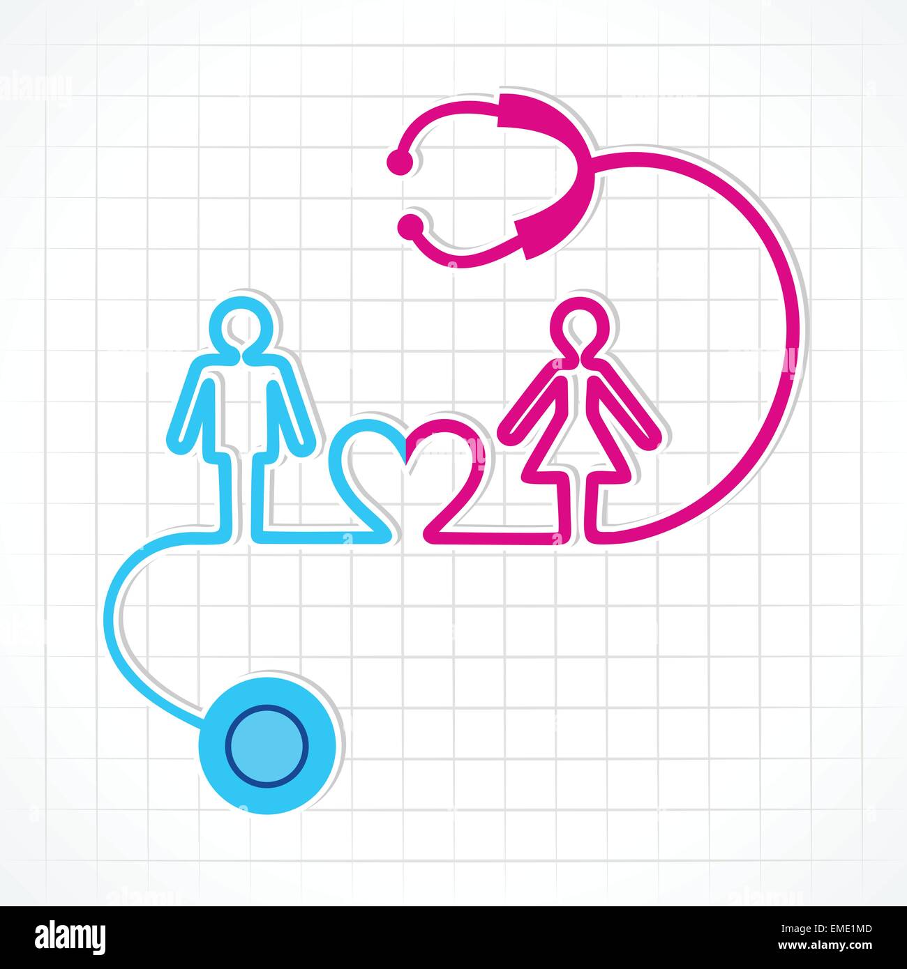 Male physician female physician Stock Vector Images - Alamy