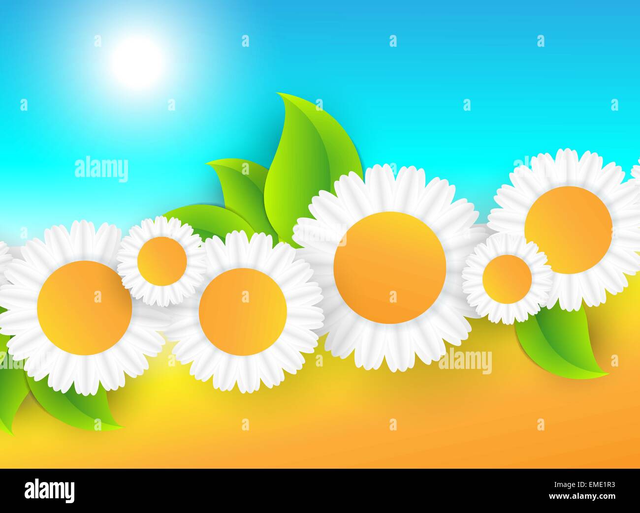 Vector abstract summer time background Stock Vector Image & Art - Alamy