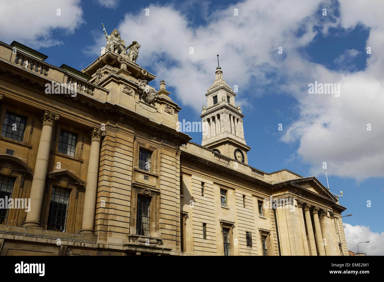 Detail of the Guildhall in Hull city centre UK Stock Photo