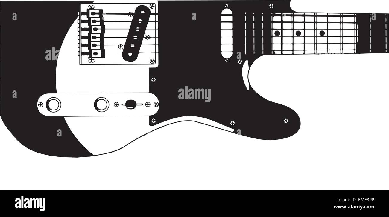 Electric Guitar Drawing Stock Vector Image & Art Alamy