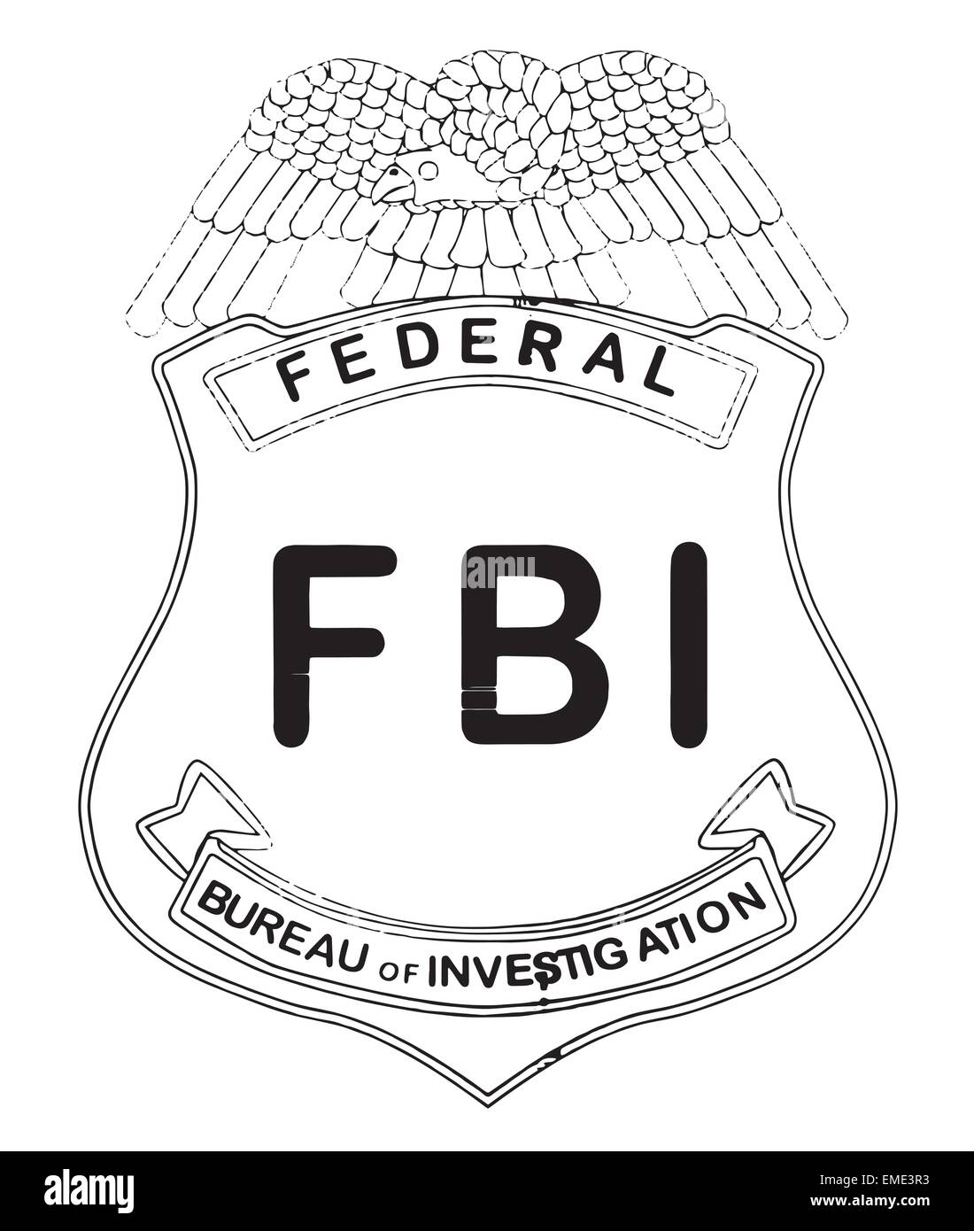 Feds Badge Stock Vector