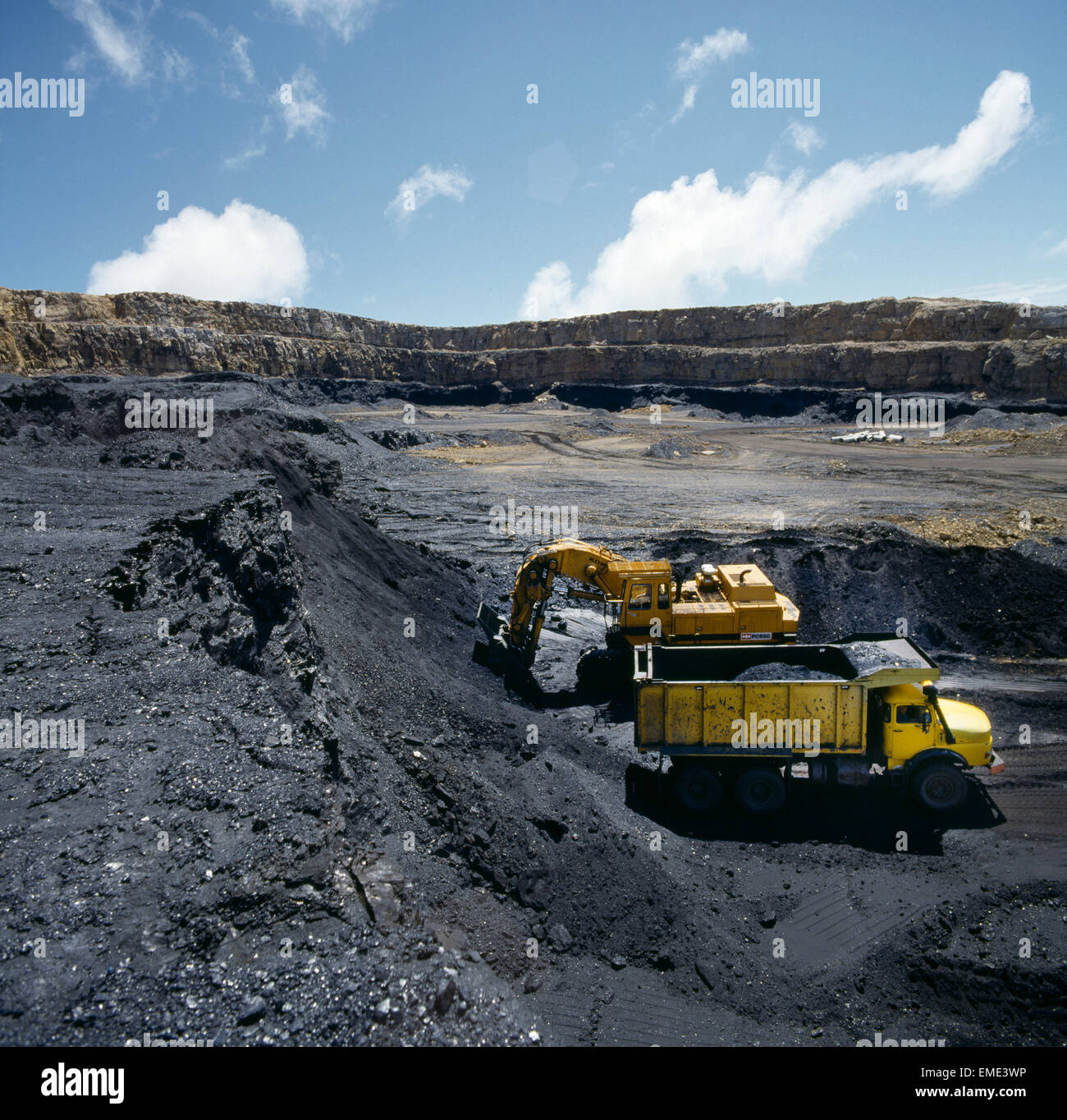 ngakawau open cast coal mine west coast new zealand Stock Photo