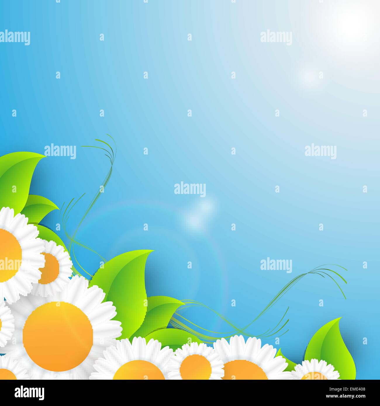 Vector abstract summer time background Stock Vector Image & Art - Alamy