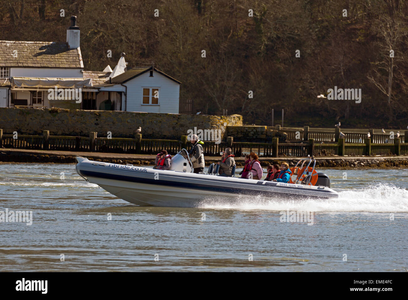 Menai Rib Menai Suspension Bridge Menai Strais Anglesey North Wales Uk Rib Ride ...