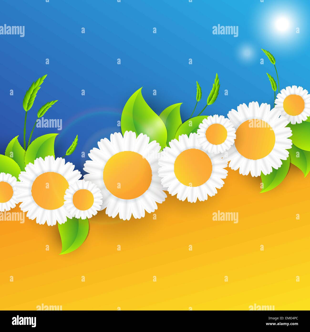 Vector abstract summer time background Stock Vector Image & Art - Alamy