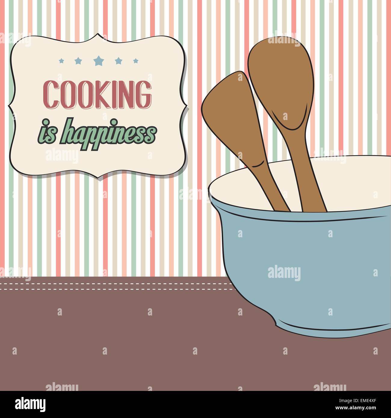 Vintage kitchen items Stock Vector Images - Alamy