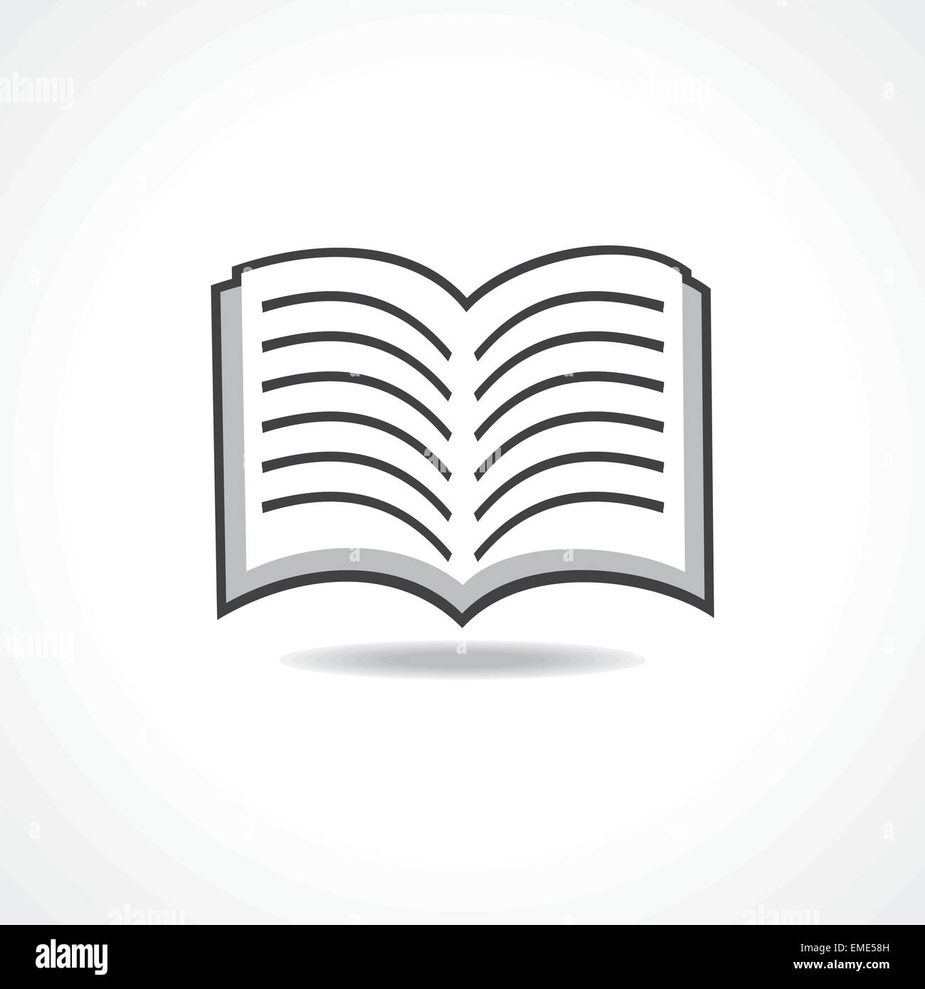 Open book icon stock vector Stock Vector