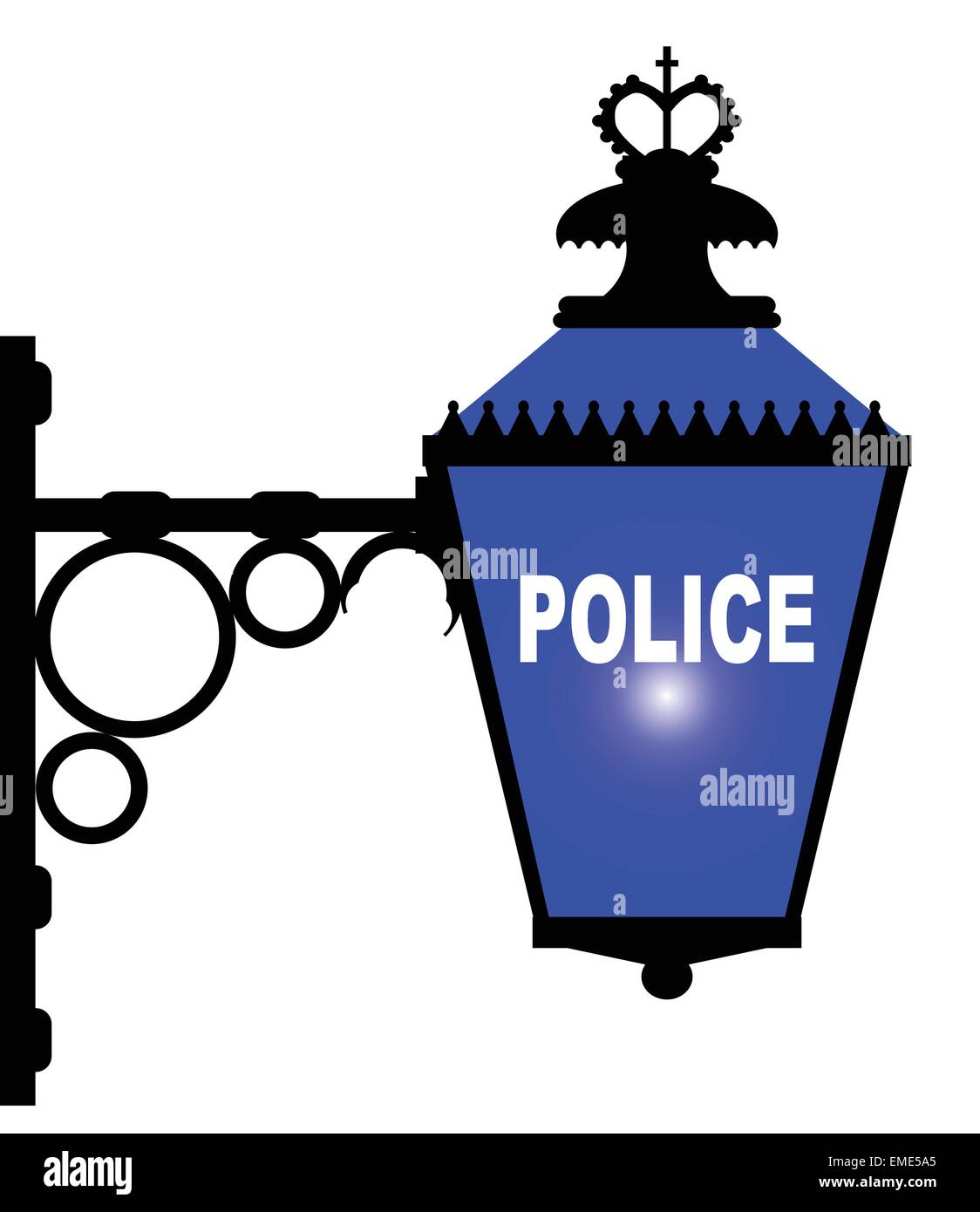 Police Station Blue Light Stock Vector Image & Art Alamy