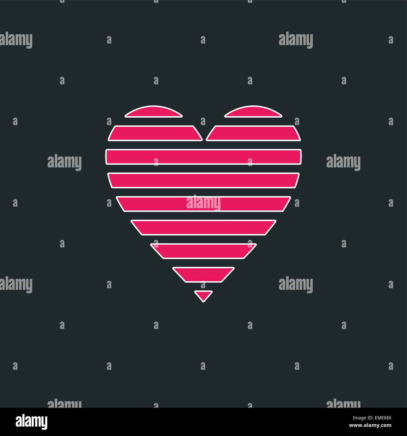 Broken heart icon image Stock Vector Images - Alamy