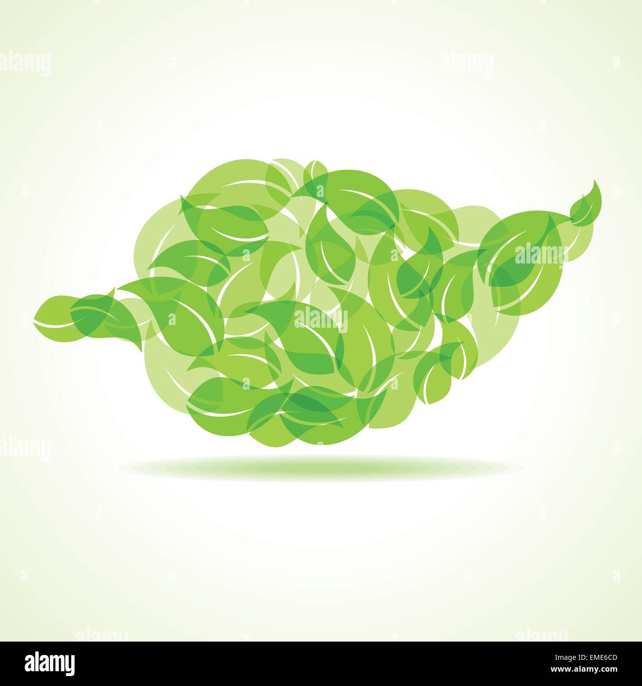 Eco leaves make a leaf icon stock vector Stock Vector Image & Art - Alamy