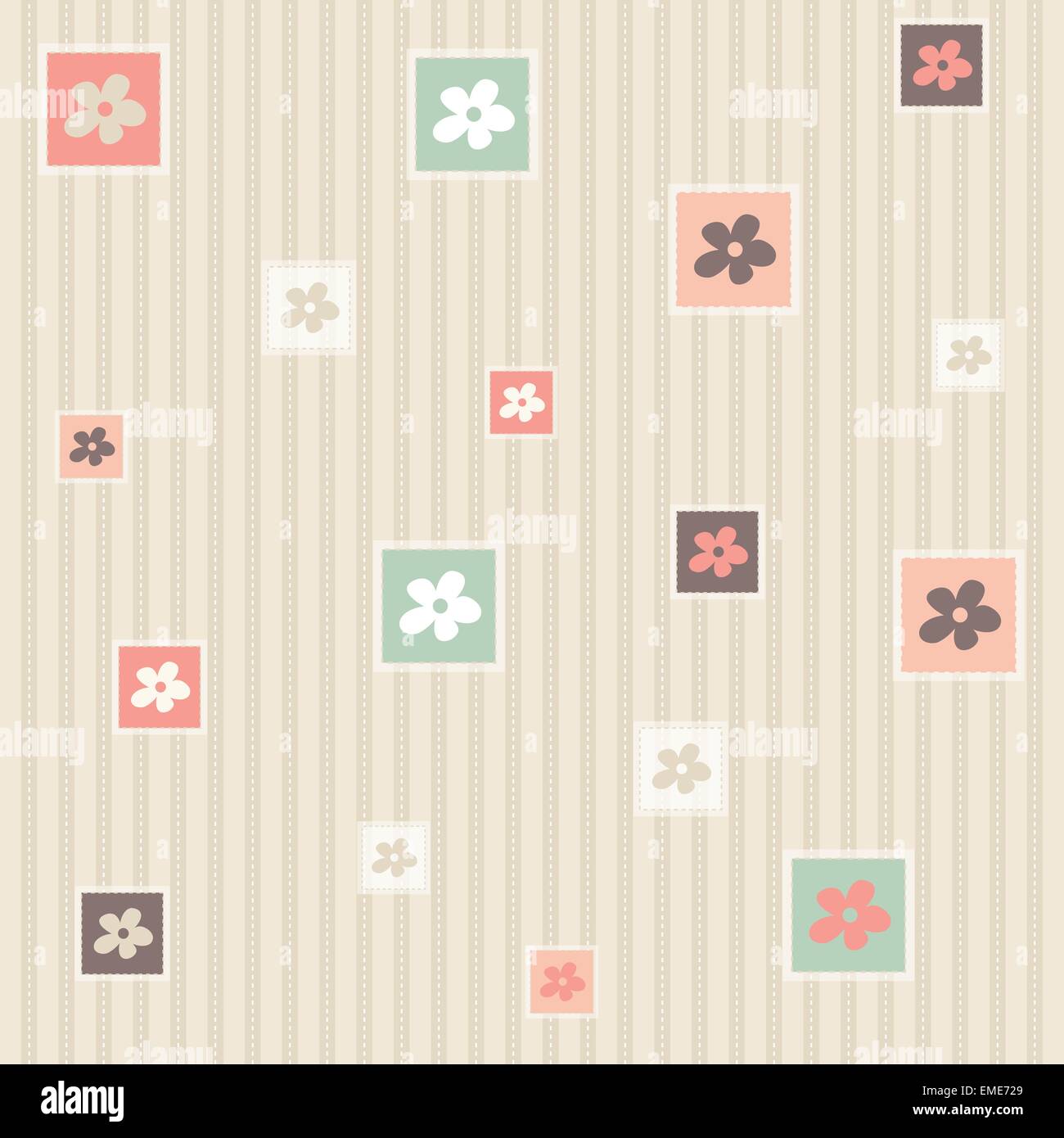 Flower seamless pattern background Stock Vector Image & Art - Alamy
