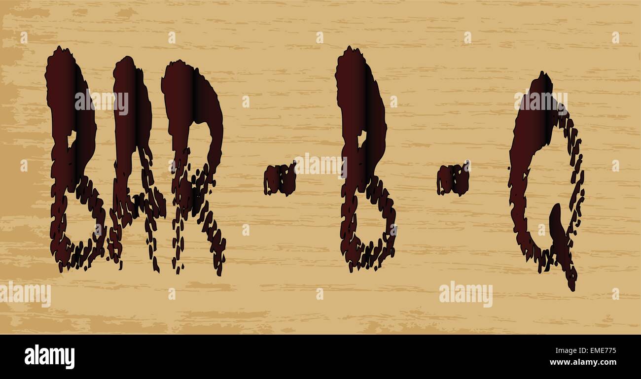 Bar B Q Sign Stock Vector Image & Art Alamy