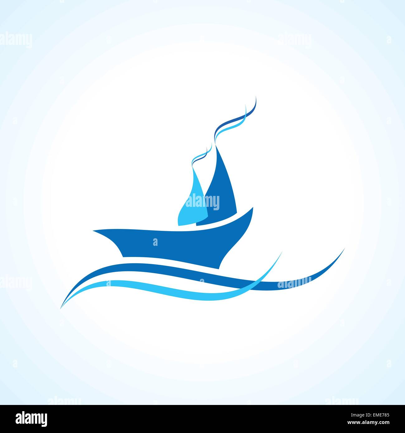 Yachting club symbol flag Stock Vector Images - Alamy