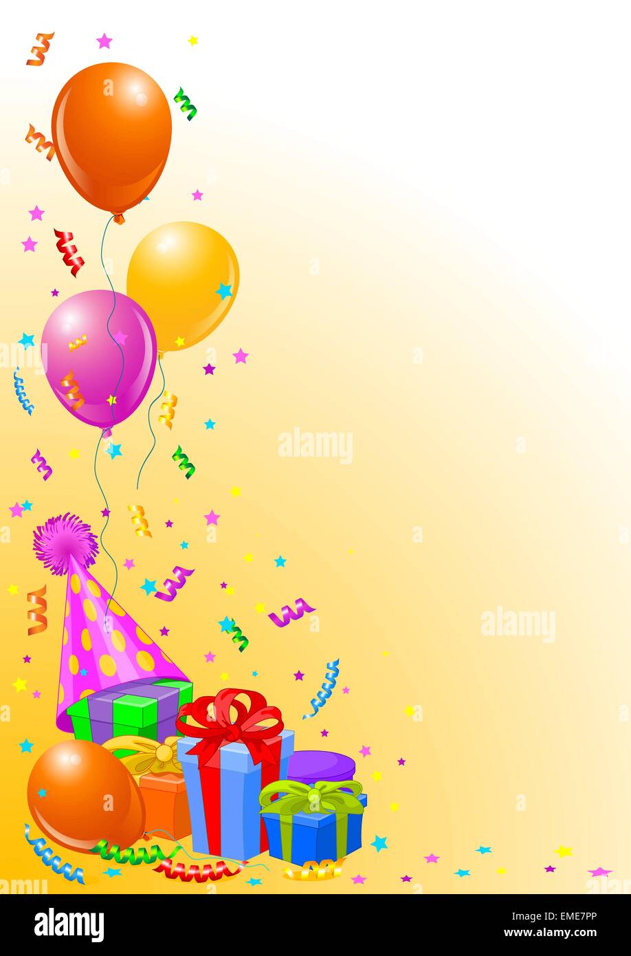 Birthday party background Stock Vector Image & Art - Alamy