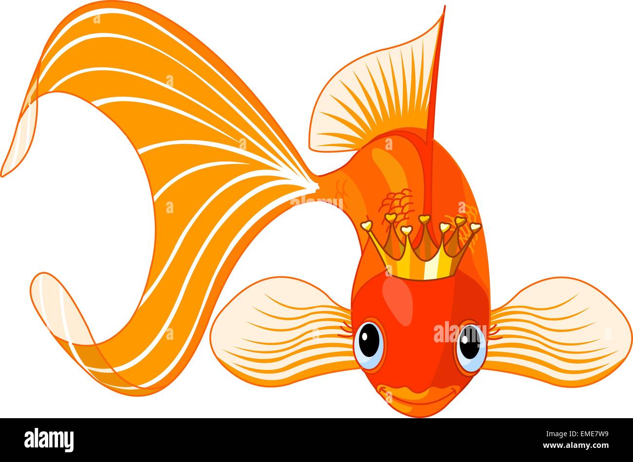 Goldfish queen Stock Vector