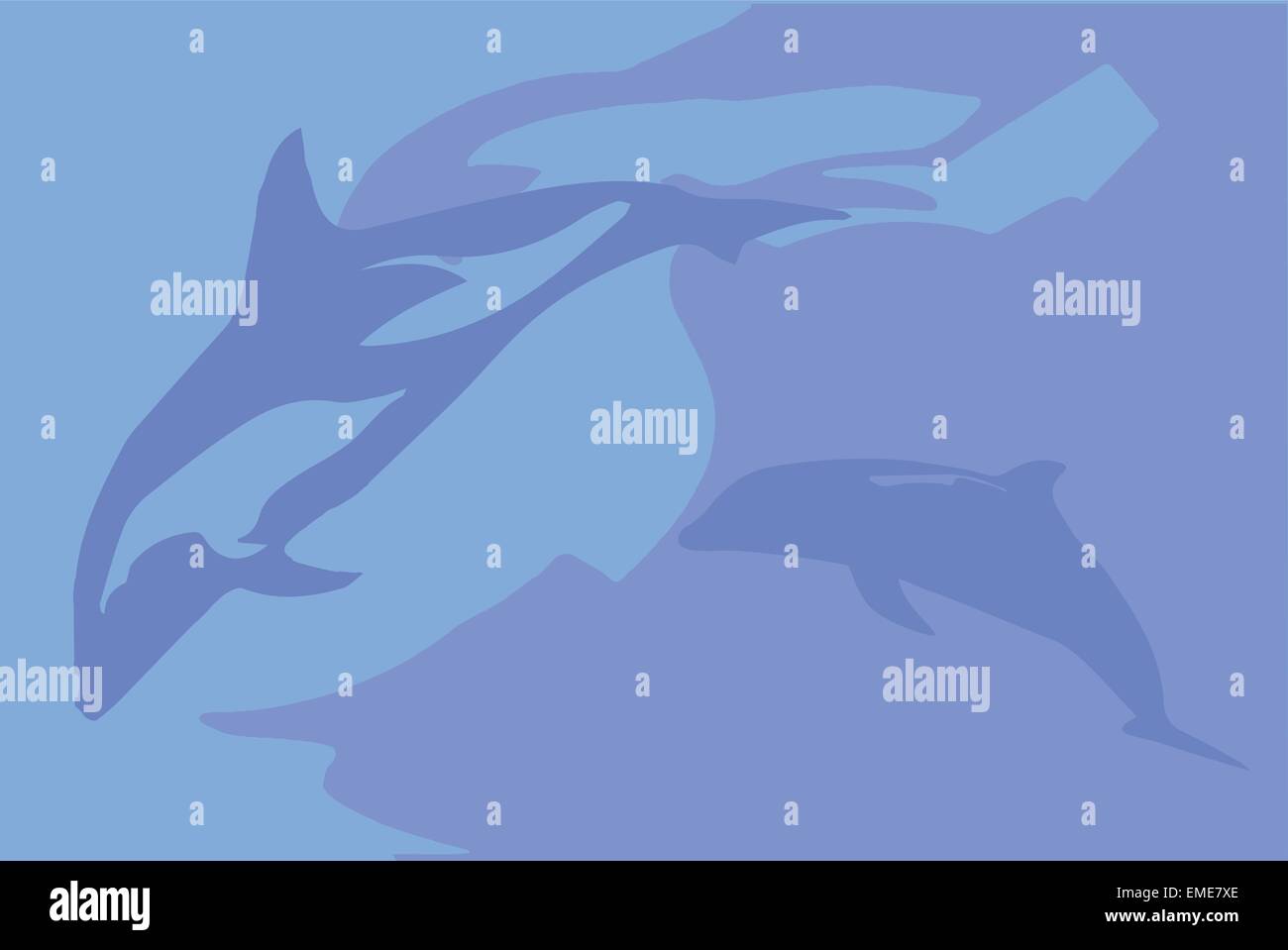 Dolphin Background Stock Vector