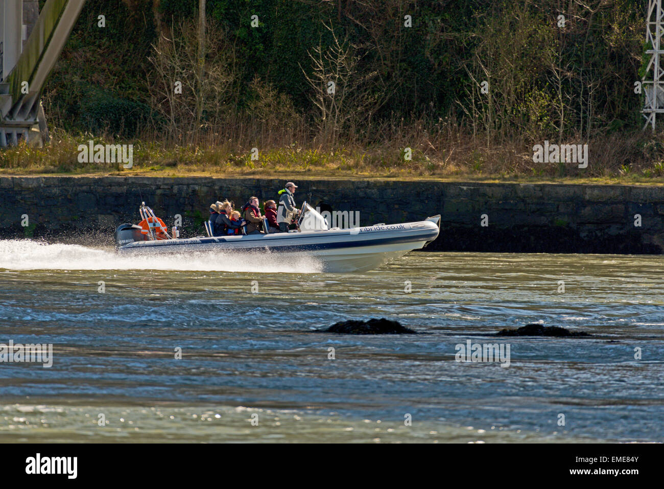 Menai Rib Menai Suspension Bridge Menai Strais Anglesey North Wales Uk Rib Ride ...