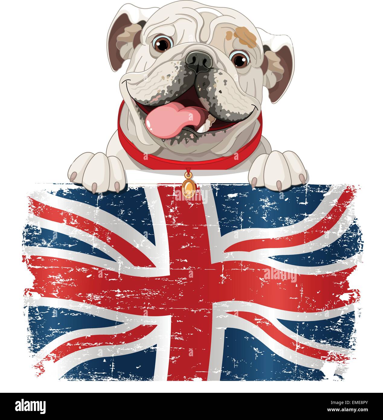 English Bulldog Stock Vector