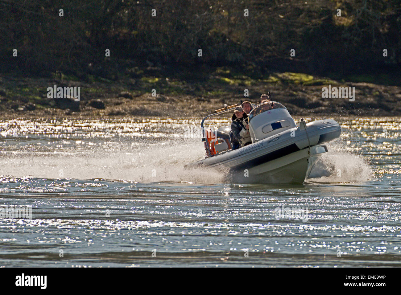 Menai Suspension Bridge Menai Strais Anglesey North Wales Uk Rib Ride ...