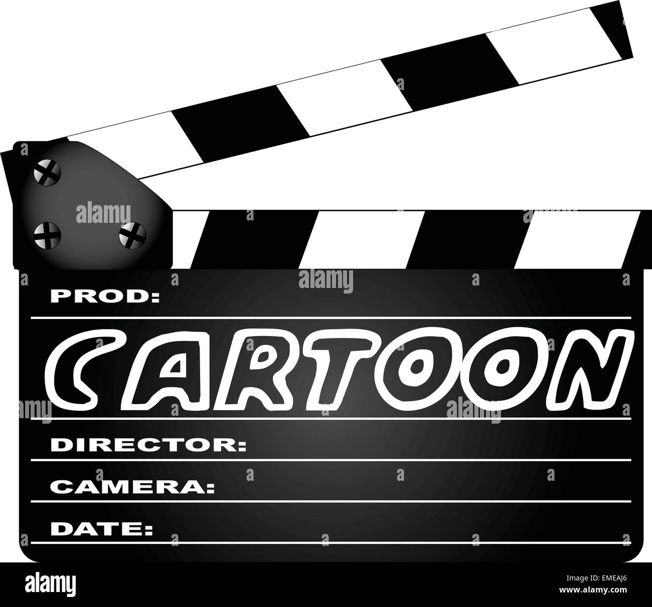 Cartoon Clapperboard Stock Vector