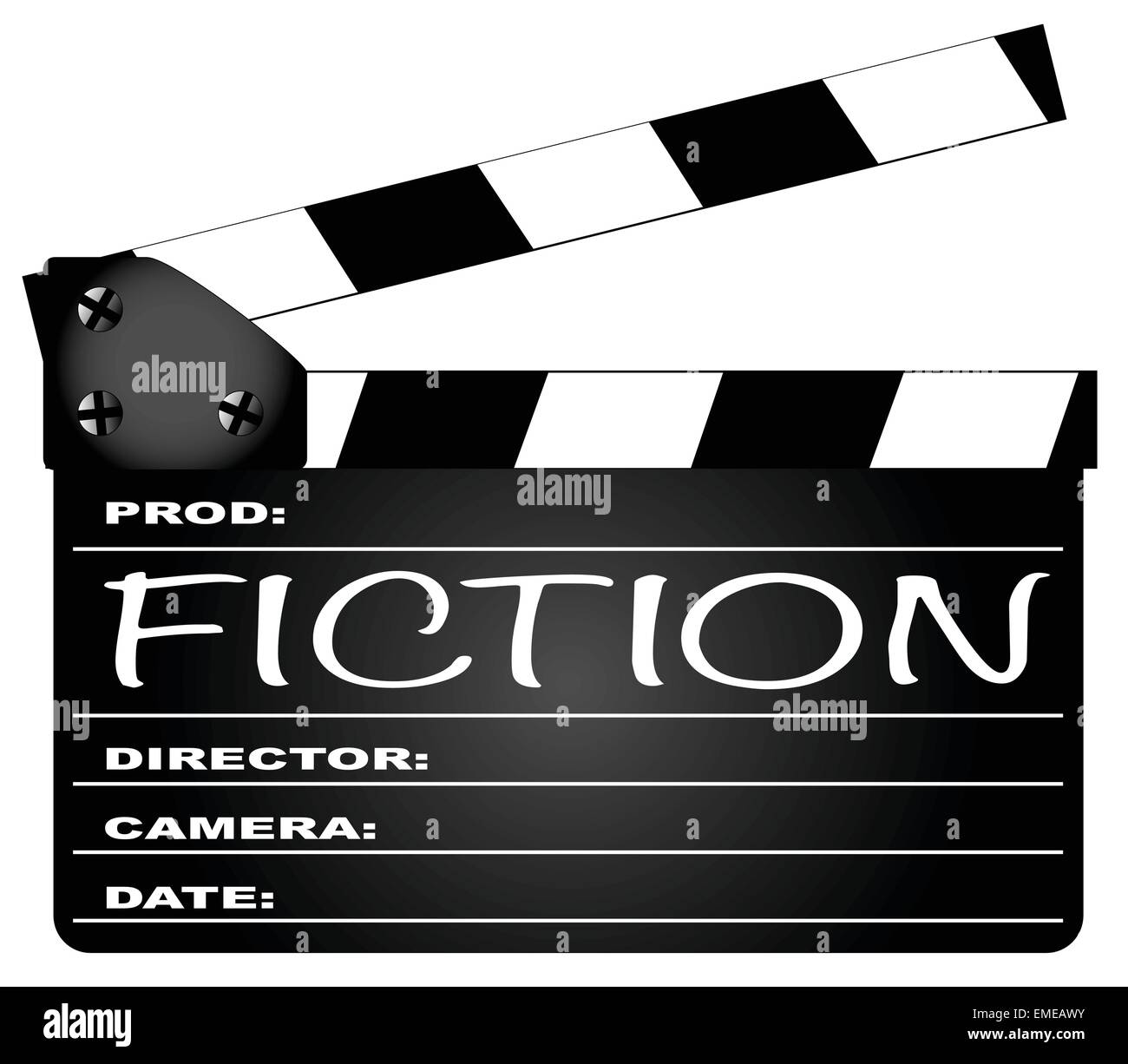 Fiction Clapperboard Stock Vector