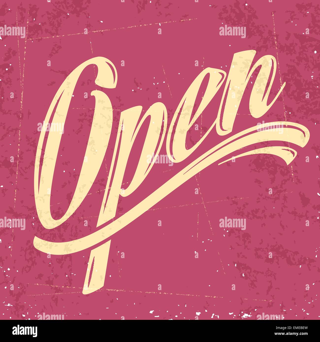 retro open sign Stock Vector Image & Art Alamy