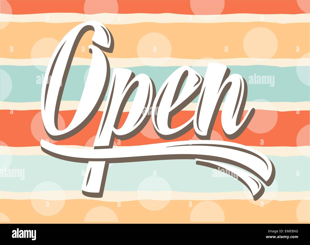 retro open sign Stock Vector Image & Art Alamy