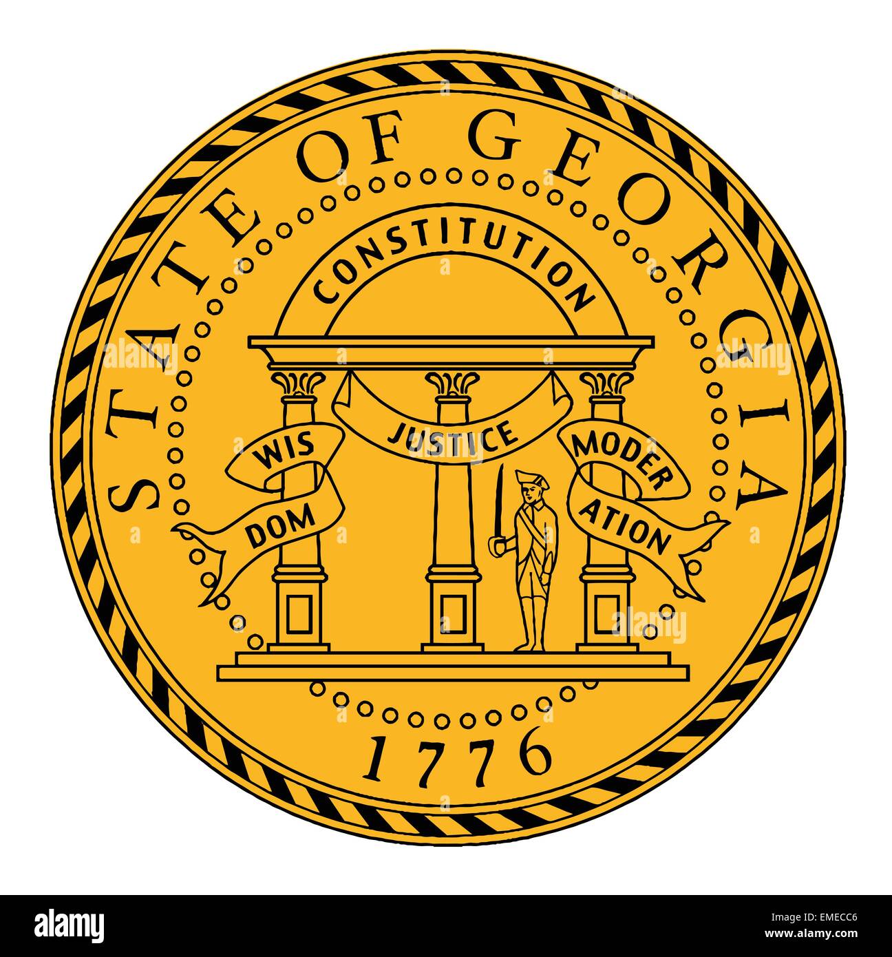 Seal of Georgia Stock Vector